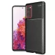 Techsuit - CarbonFiber szilikon tok - Samsung Galaxy S20 FE / S20 FE 5G - Fekete