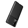 Techsuit - CarbonFiber szilikon tok - Samsung Galaxy S20 FE / S20 FE 5G - Fekete