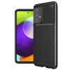 Techsuit - CarbonFiber szilikon tok - Samsung Galaxy A52 4G / A52 5G / A52s 5G - Fekete