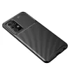 Techsuit - CarbonFiber szilikon tok - Samsung Galaxy A52 4G / A52 5G / A52s 5G - Fekete