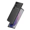 Techsuit - CarbonFiber szilikon tok - Samsung Galaxy S22 Ultra 5G - Fekete