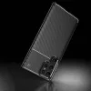 Techsuit - CarbonFiber szilikon tok - Samsung Galaxy S22 Ultra 5G - Fekete