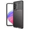 Techsuit - CarbonFiber szilikon tok - Samsung Galaxy A53 5G - Fekete