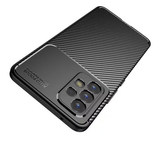 Techsuit - CarbonFiber szilikon tok - Samsung Galaxy A53 5G - Fekete