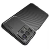 Techsuit - CarbonFiber szilikon tok - Samsung Galaxy A23 4G / A23 5G - Fekete