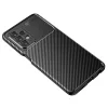 Techsuit - CarbonFiber szilikon tok - Samsung Galaxy A23 4G / A23 5G - Fekete