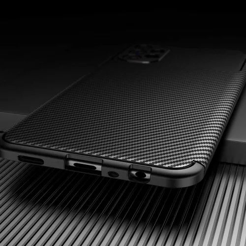 Techsuit - CarbonFiber szilikon tok - Samsung Galaxy A13 4G - Fekete
