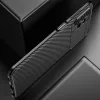 Techsuit - CarbonFiber szilikon tok - Samsung Galaxy A13 4G - Fekete