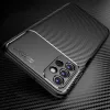 Techsuit - CarbonFiber szilikon tok - Samsung Galaxy A13 4G - Fekete