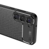 Techsuit - CarbonFiber szilikon tok - Samsung Galaxy S23 - Fekete
