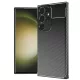 Techsuit - CarbonFiber szilikon tok - Samsung Galaxy S23 Ultra - Fekete