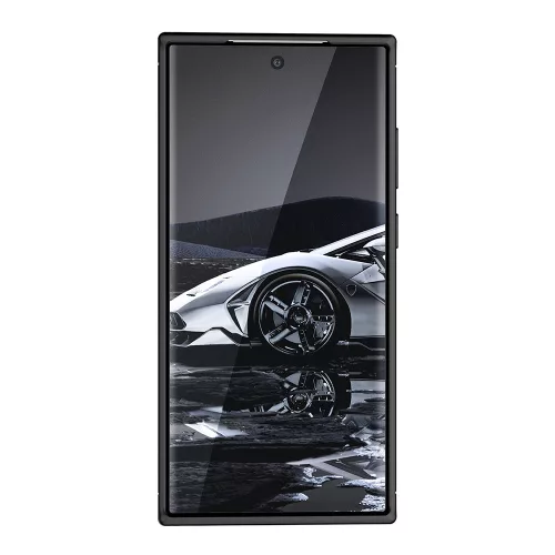 Techsuit - CarbonFiber szilikon tok - Samsung Galaxy S23 Ultra - Fekete