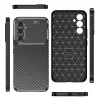 Techsuit - CarbonFiber szilikon tok - Samsung Galaxy A54 - Fekete