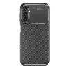 Techsuit - CarbonFiber szilikon tok - Samsung Galaxy A14 4G / A14 5G - Fekete