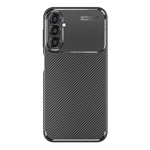 Techsuit - CarbonFiber szilikon tok - Samsung Galaxy A14 4G / A14 5G - Fekete