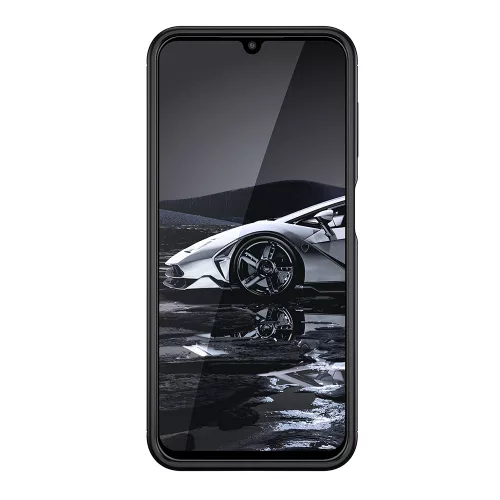 Techsuit - CarbonFiber szilikon tok - Samsung Galaxy A14 4G / A14 5G - Fekete