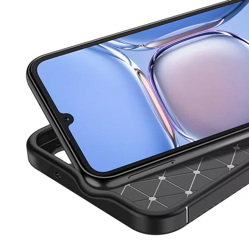 Techsuit - CarbonFiber szilikon tok - Samsung Galaxy A05s - Fekete