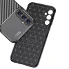 Techsuit - CarbonFiber szilikon tok - Samsung Galaxy A05s - Fekete
