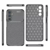 Techsuit - CarbonFiber szilikon tok - Samsung Galaxy A05s - Fekete