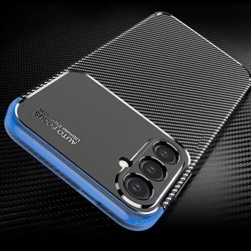 Techsuit - CarbonFiber szilikon tok - Samsung Galaxy S24 - Fekete