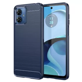 Techsuit - Carbon szilikon tok - Motorola Moto G14 - Kék