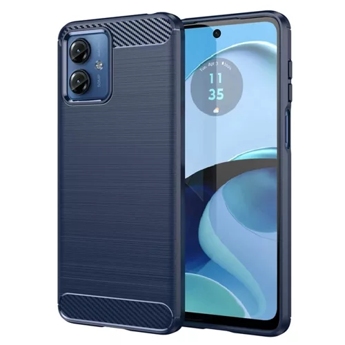 Techsuit - Carbon szilikon tok - Motorola Moto G14 - Kék