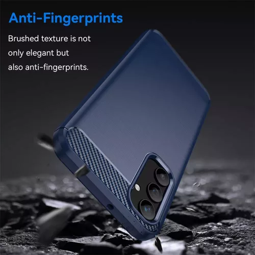 Techsuit - Carbon szilikon tok - Samsung Galaxy A55 5G - Kék