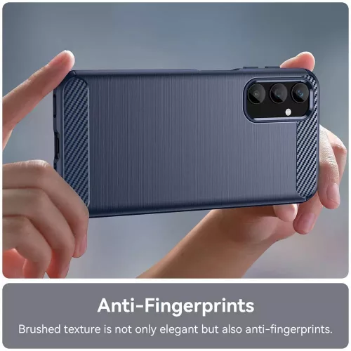 Techsuit - Carbon szilikon tok - Samsung Galaxy A55 5G - Kék
