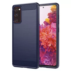   Techsuit - Carbon szilikon tok - Samsung Galaxy S20 FE / S20 FE 5G - Kék