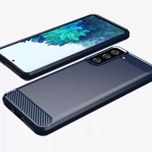 Techsuit - Carbon szilikon tok - Samsung Galaxy S20 FE / S20 FE 5G - Kék