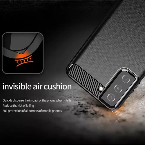 Techsuit - Carbon szilikon tok - Samsung Galaxy S20 FE / S20 FE 5G - Kék
