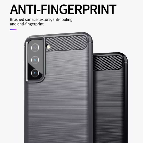 Techsuit - Carbon szilikon tok - Samsung Galaxy S20 FE / S20 FE 5G - Kék