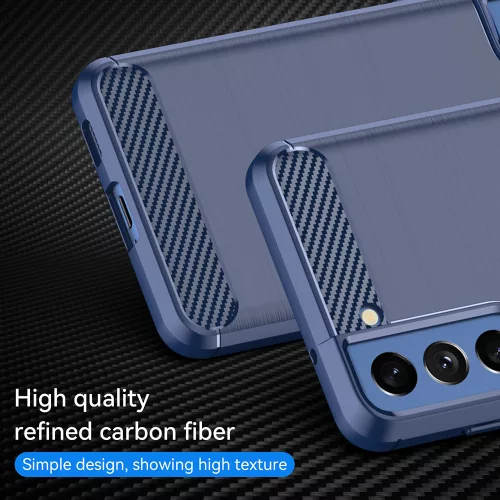 Techsuit - Carbon szilikon tok - Samsung Galaxy S20 FE / S20 FE 5G - Kék