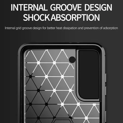 Techsuit - Carbon szilikon tok - Samsung Galaxy S20 FE / S20 FE 5G - Kék