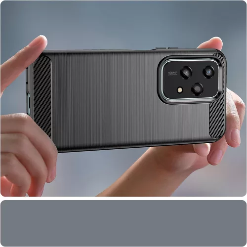 Techsuit - Carbon szilikon tok - Honor 200 Lite - Fekete