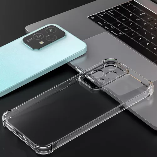 Techsuit - Shockproof Átlátszó Ütésálló Szilikon tok - Honor 200 Lite - Átlátszó