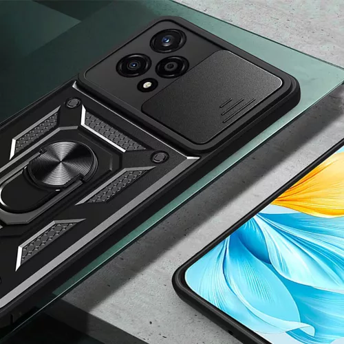 Techsuit - CamShield ütésálló tok - Honor 200 Lite - Fekete