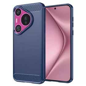 Techsuit - Carbon szilikon tok - Huawei Pura 70 - Kék