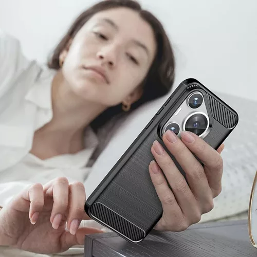 Techsuit - Carbon szilikon tok - Huawei Pura 70 - Kék