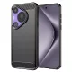 Techsuit - Carbon szilikon tok - Huawei Pura 70 Pro - Fekete