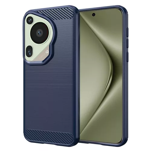 Techsuit - Carbon szilikon tok - Huawei Pura 70 Ultra - Kék