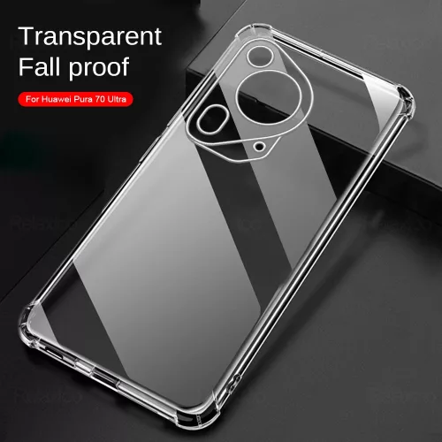 Techsuit - Shockproof Átlátszó Ütésálló Szilikon tok - Huawei Pura 70 Ultra - Átlátszó