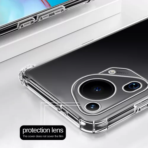 Techsuit - Shockproof Átlátszó Ütésálló Szilikon tok - Huawei Pura 70 Ultra - Átlátszó