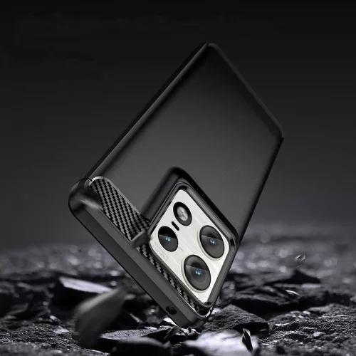 Techsuit - Carbon szilikon tok - Motorola Edge 50 Ultra - Fekete