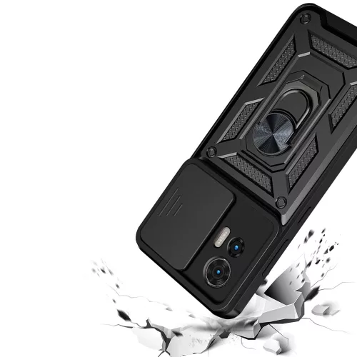 Techsuit - CamShield ütésálló tok - Motorola Edge 50 Fusion - Fekete