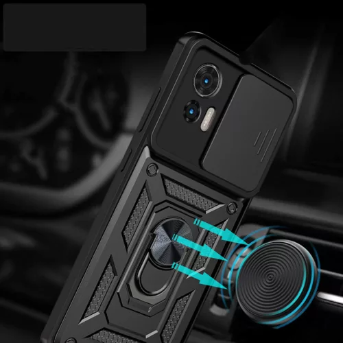 Techsuit - CamShield ütésálló tok - Motorola Edge 50 Fusion - Fekete