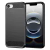 Techsuit - Carbon szilikon tok - iPhone 16e / iPhone 17e - Fekete
