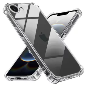   Techsuit - Shockproof Átlátszó Ütésálló Szilikon tok - iPhone 16e / iPhone 17e - Átlátszó