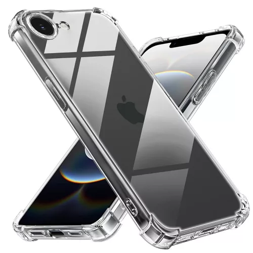 Techsuit - Shockproof Átlátszó Ütésálló Szilikon tok - iPhone 16e / iPhone 17e - Átlátszó