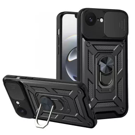   Techsuit - CamShield ütésálló tok - iPhone 16e / iPhone 17e - Fekete